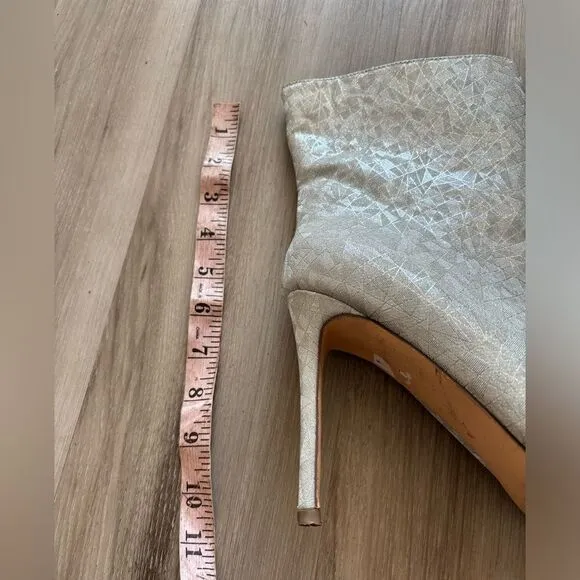 Eldita's 10 Silver Sparkly Skyler Stilleto Boots