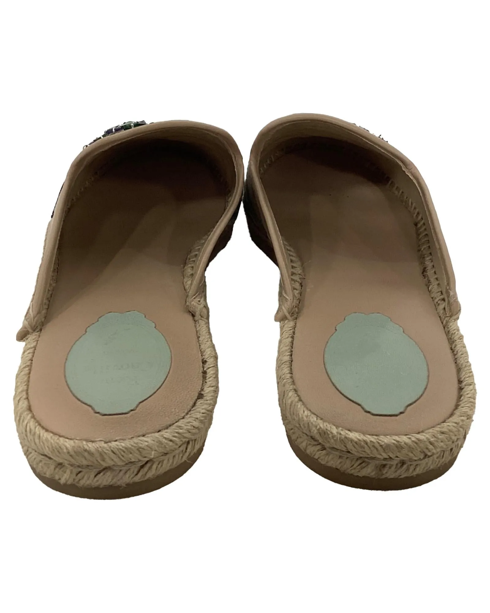 Embellished Espadrille Mules