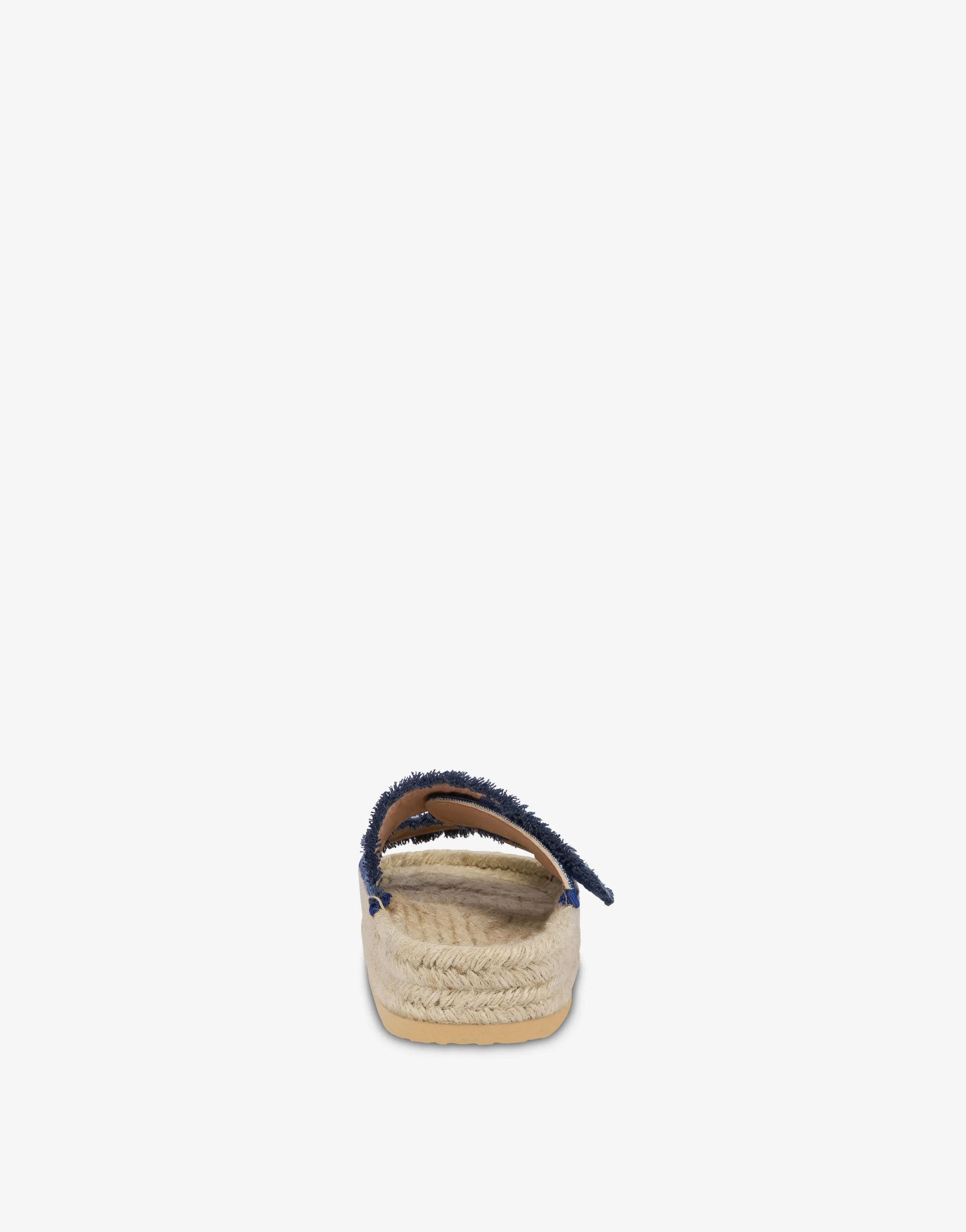 Espadrille sandals with denim straps