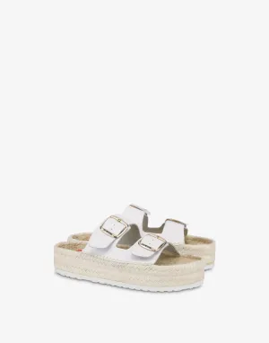 Espadrille sandals with double strap