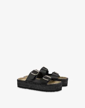 Espadrille sandals with double strap