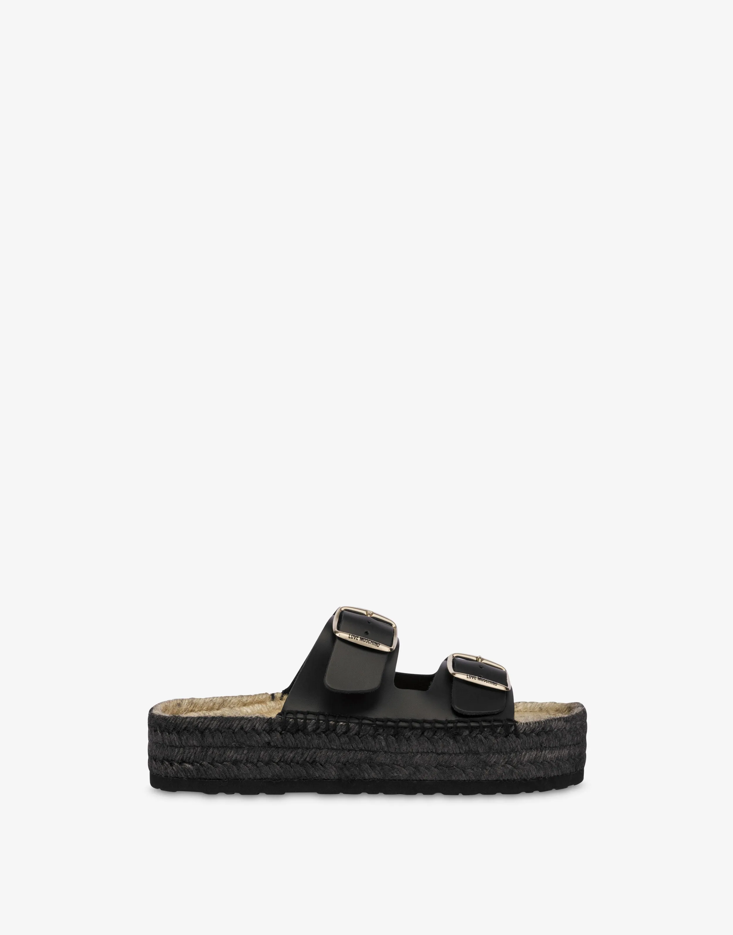 Espadrille sandals with double strap