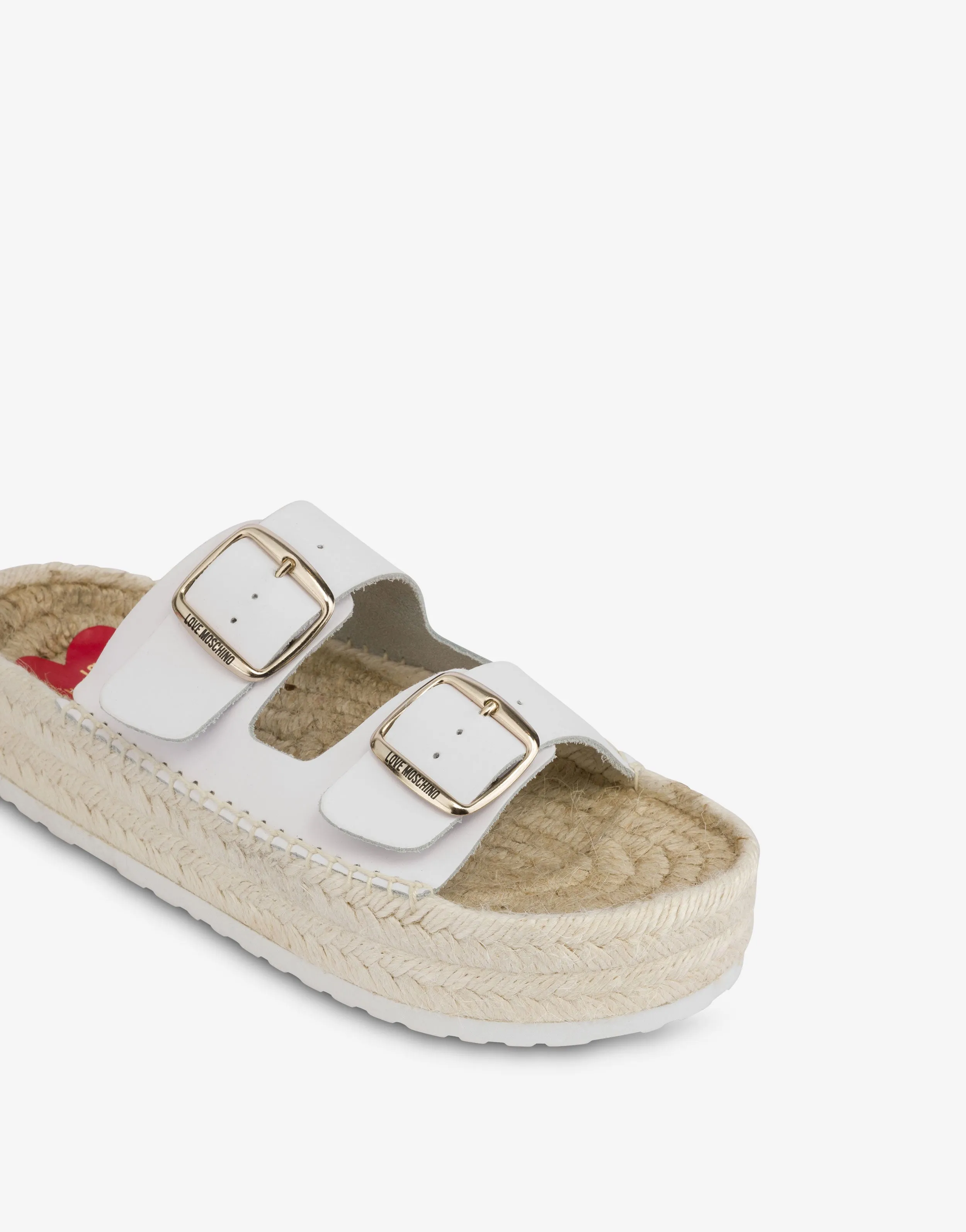 Espadrille sandals with double strap