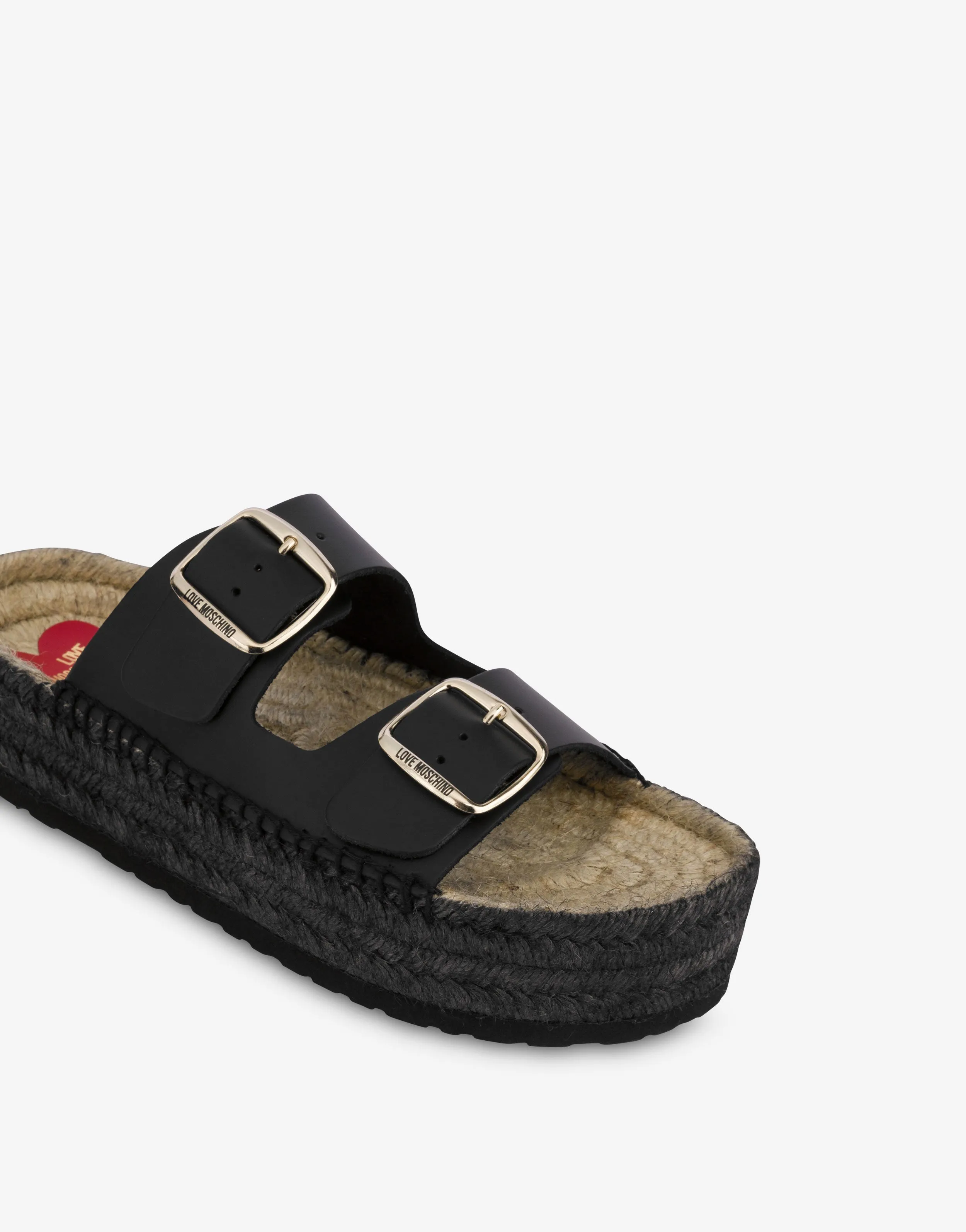 Espadrille sandals with double strap