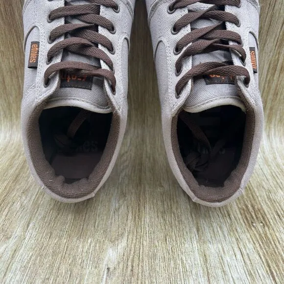 Etnies Skater Men's Size 9.5 Skateboarding‎ Shoes Grey Brown Sneakers Low Top
