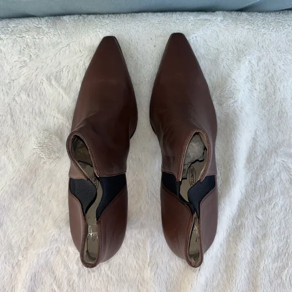 EUC Womens Amalfi By Rangoni Isole Brown Leather Chelsea Ankle Boots Size 13