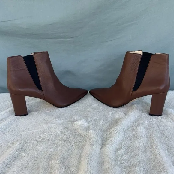 EUC Womens Amalfi By Rangoni Isole Brown Leather Chelsea Ankle Boots Size 13