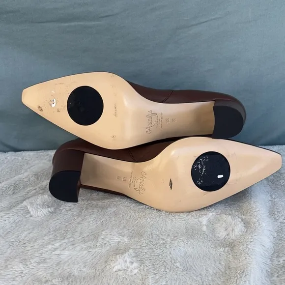 EUC Womens Amalfi By Rangoni Isole Brown Leather Chelsea Ankle Boots Size 13