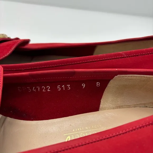 Ferragamo Red Espadrille Loafers