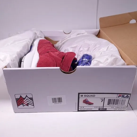 FILA M Squad Basketball Sneakers 1VB90130-616 Red