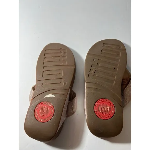 Fitflop pink and Brown Flip Flop Sandals