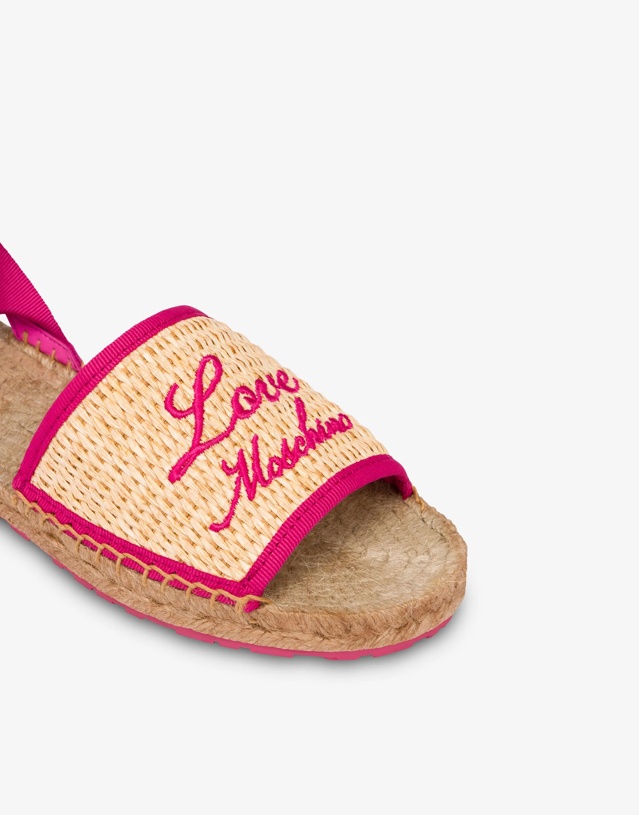 Flat espadrille sandals