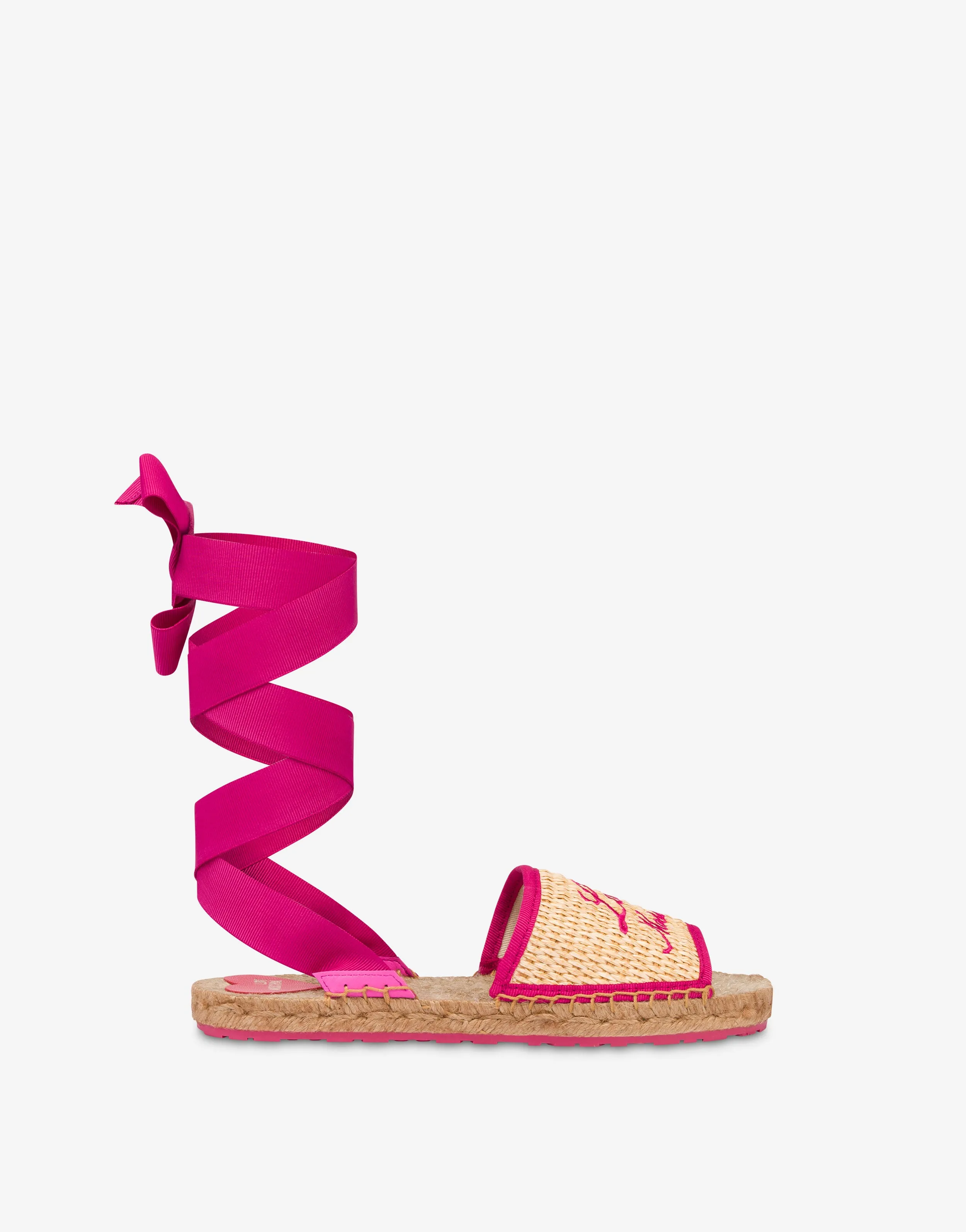 Flat espadrille sandals
