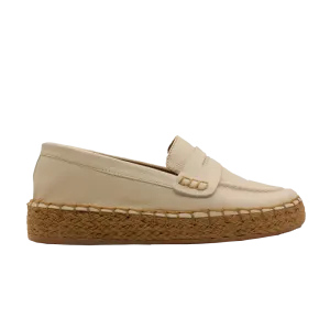 “Florencia” Espadrille Type Moccasin in Leather