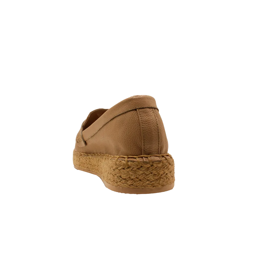 “Florencia” Espadrille Type Moccasin in Leather