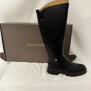 Franco Sarto Black Over the Knee Leather Boots