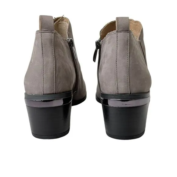 Franco Sarto Leather Block Heeled Shooties Arden Size 10M Pointed Toe Bootie New