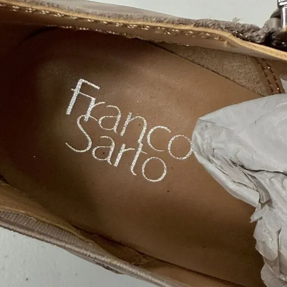 Franco Sarto Leather Block Heeled Shooties Arden Size 10M Pointed Toe Bootie New