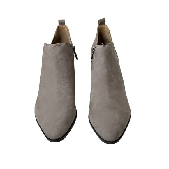 Franco Sarto Leather Block Heeled Shooties Arden Size 10M Pointed Toe Bootie New