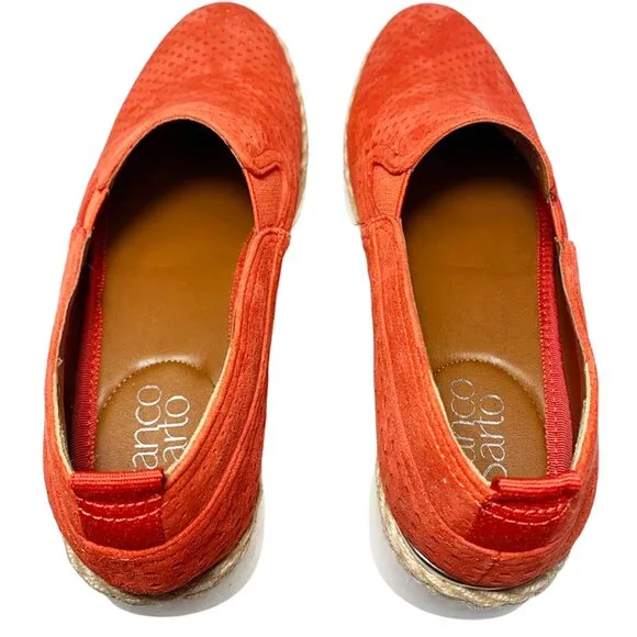 FRANCO SARTO Serla 2 Perforated Suede Platform Espadrille Loafers