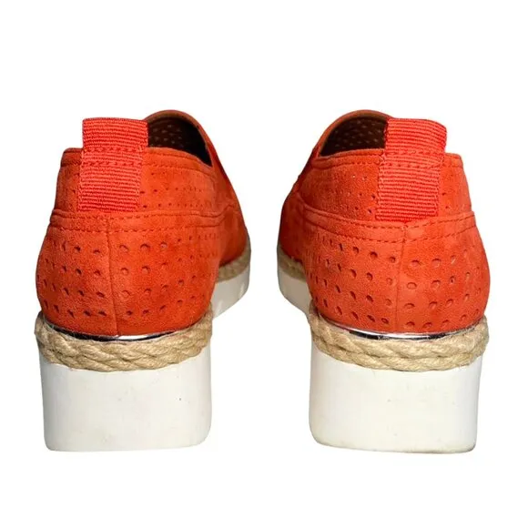 FRANCO SARTO Serla 2 Perforated Suede Platform Espadrille Loafers