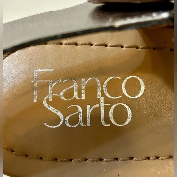 Franco Sarto Women’s Geyser Gladiator Silver Sandals Size 8.5