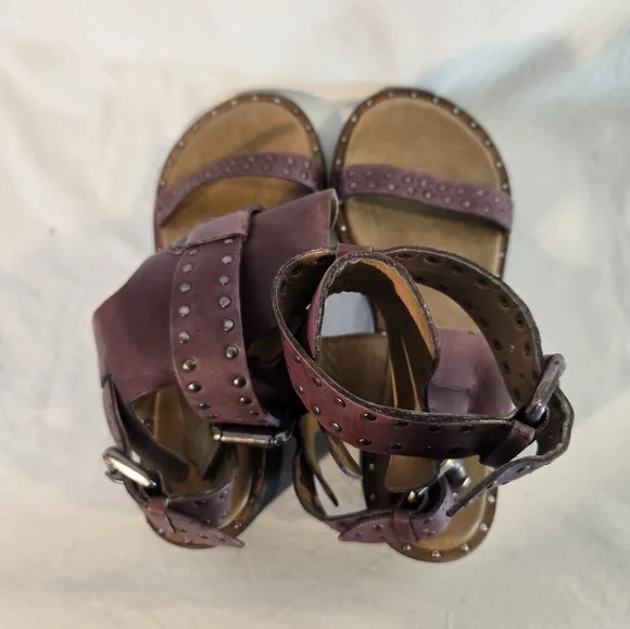 Free People Happiness Heeled Sandals Women’s Size 37 Leather New