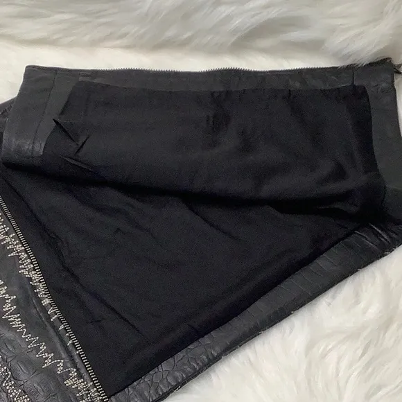 FREE PEOPLE 🦋 LAMB LEATHER SKIRT
