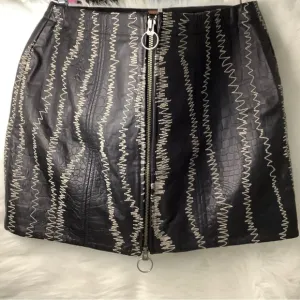 FREE PEOPLE 🦋 LAMB LEATHER SKIRT