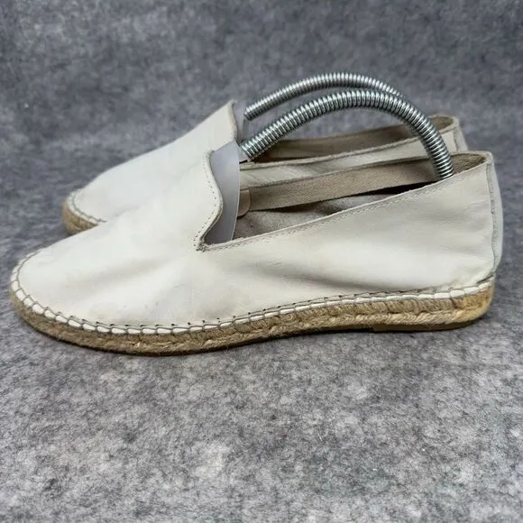 Free People Laurel Canyon Espadrille Womens Loafers 41 US 9.5/10‎ Cream Leather
