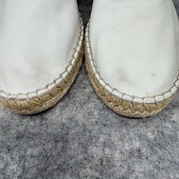 Free People Laurel Canyon Espadrille Womens Loafers 41 US 9.5/10‎ Cream Leather