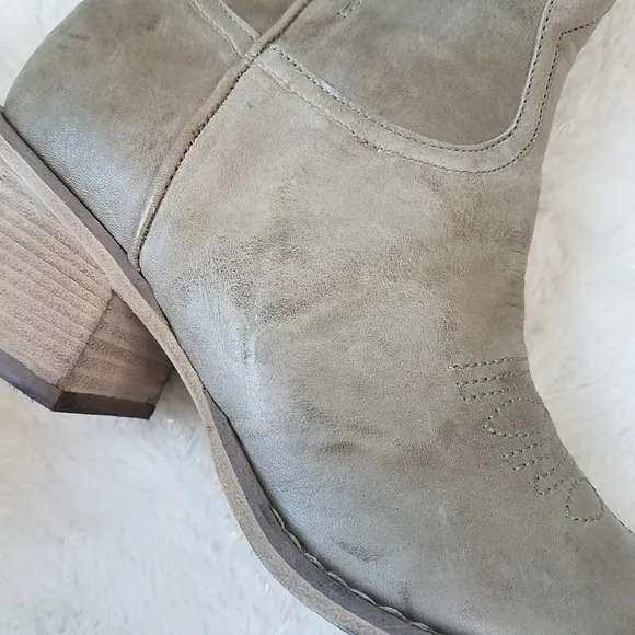Free People Lucky Day Western Boots in Dusty Olive