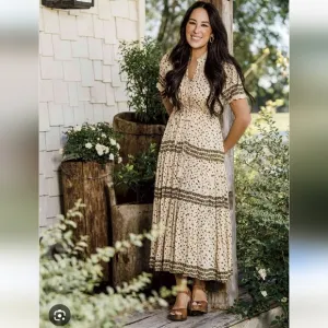 Free People Rare Feeling Pleated Maxi dress Small