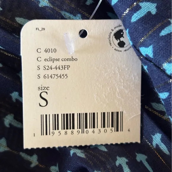 Free People Women Midnight Dance Print Sleeveless Maxi Dress Blue Size NWT