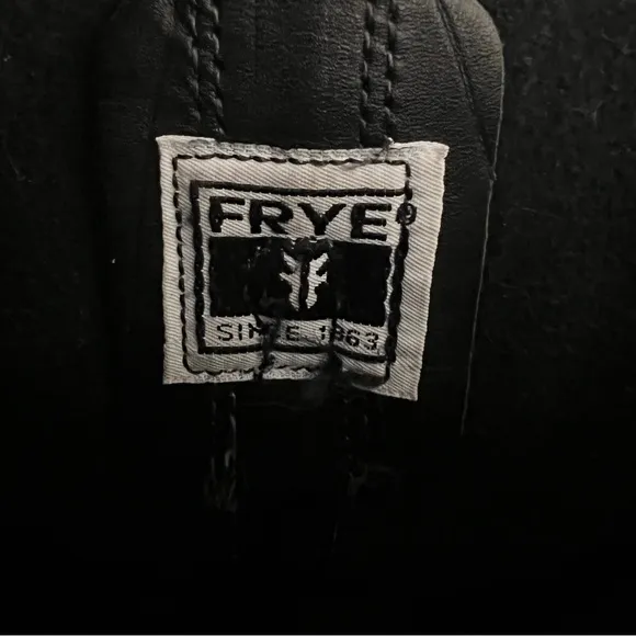 Frye Classic Moto Harness Black Leather Boots