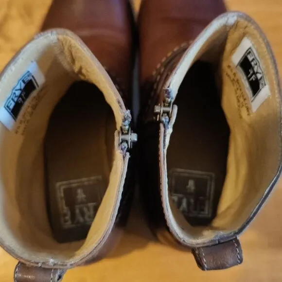 Frye harness ankle boots size zip size 6.5