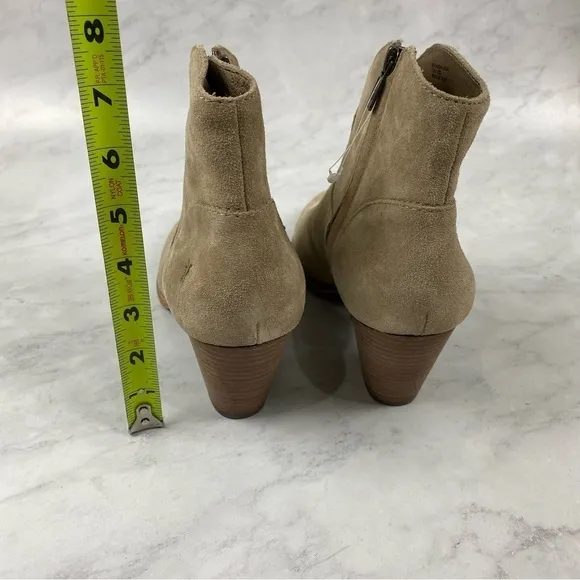 Frye: Western Zip Up Chunky Heel Heeled Booties Ankle Boots Size 9 (NWOT)