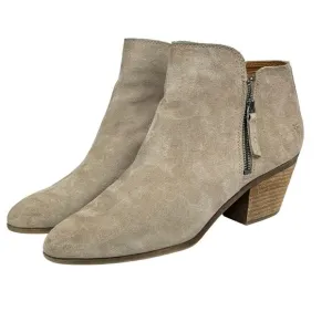 Frye Women's Judith Boots Double Zip Bootie Classic Low Western Suede SZ 9.5