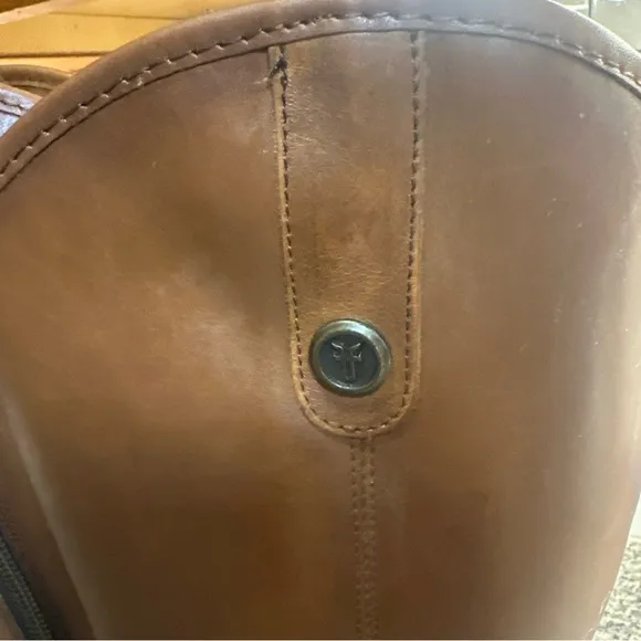 Frye Women’s Melissa Button Leather Tall Riding Boots Size 8.5