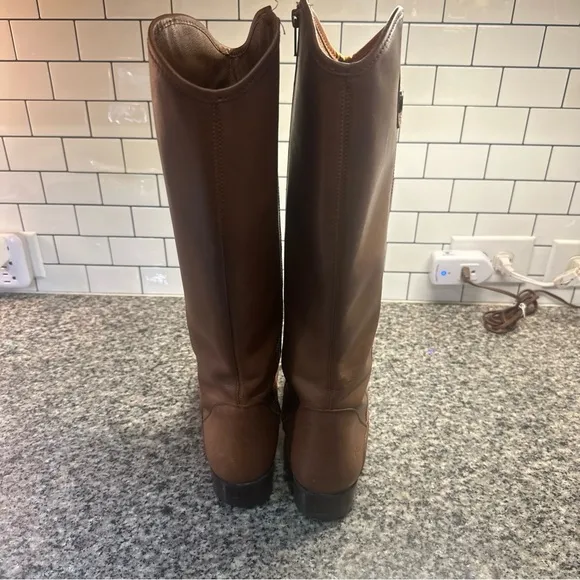 Frye Women’s Melissa Button Leather Tall Riding Boots Size 8.5