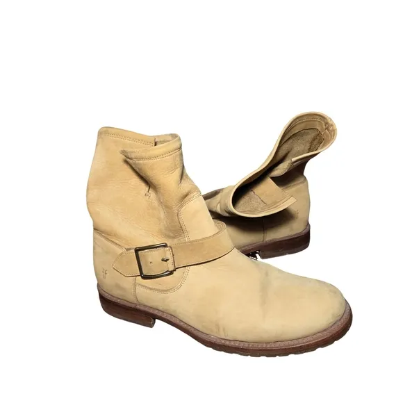 Frye Women's Tan Leather Ankle Boots