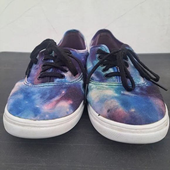 Galaxy Vans Womens Size 9.5 Men's 8 Sneakers Low Lace Up Skateboard Blue Shoes