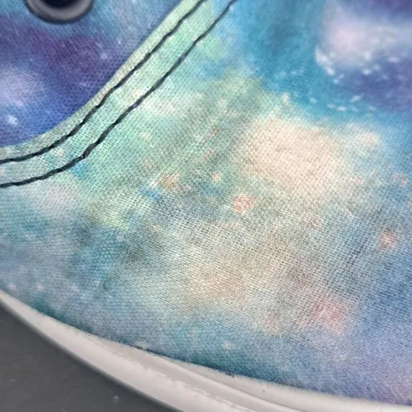 Galaxy Vans Womens Size 9.5 Men's 8 Sneakers Low Lace Up Skateboard Blue Shoes