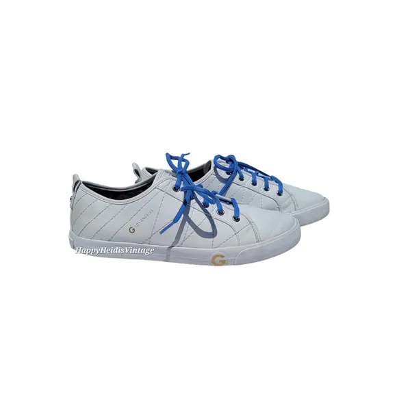 GBG Los Angeles‎ White Ggorfin Quilted Sneakers Blue Laces G by Guess