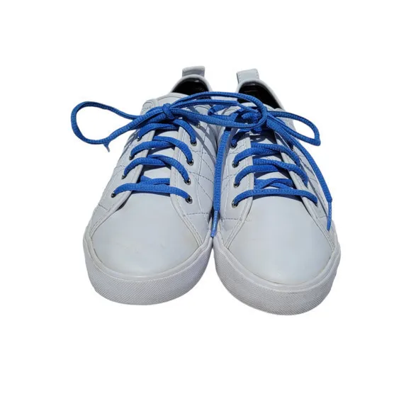 GBG Los Angeles‎ White Ggorfin Quilted Sneakers Blue Laces G by Guess