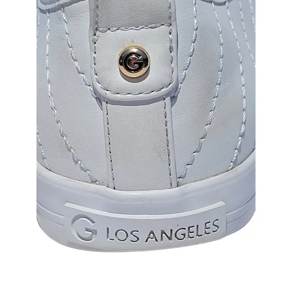 GBG Los Angeles‎ White Ggorfin Quilted Sneakers Blue Laces G by Guess