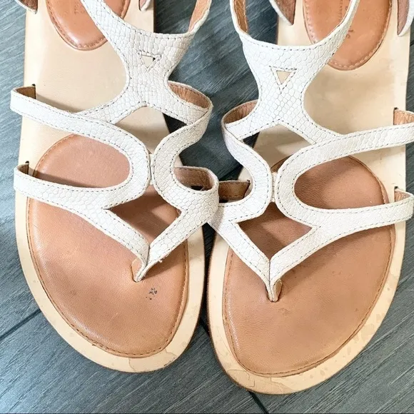 Gentle Souls Upon A Star Gladiator Sandals White 9