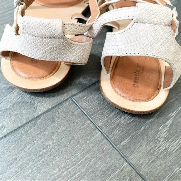 Gentle Souls Upon A Star Gladiator Sandals White 9