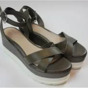 Gianni Bini Olive Green Platform Sandals