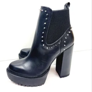Gianni Bini Raanta Emo Goth Spike Punk Platform Lug Sole Boot Size 6.5 7.5 8 8.5